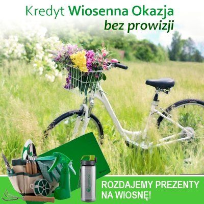 Wiosenna promocja kredytu gotówkowego z nagrodą